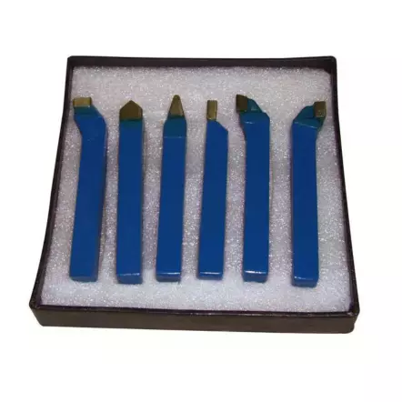 HOLZMANN - 6TLG12 - Coffret démarrage tournage métal 6 outils TCT 12 mm