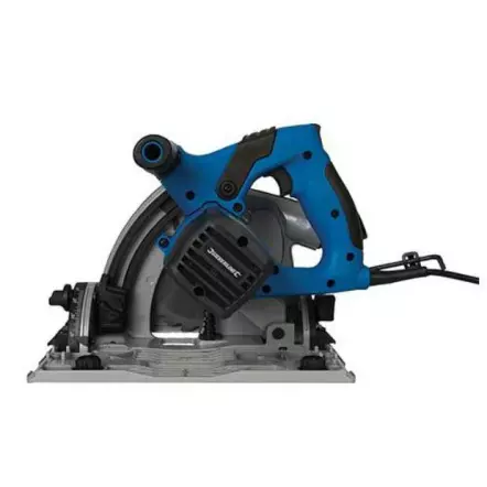 SILVERLINE - Scie plongeante Hauteur 56 mm - 1200 W - ( 2 x rails 700 mm, 1 lame Ø 165mm 24 dents + accessoires)