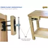 EBPRO Établi Bricoleur avec 2 Presses horizontales PH24 et poteaux de serrage PM - 3