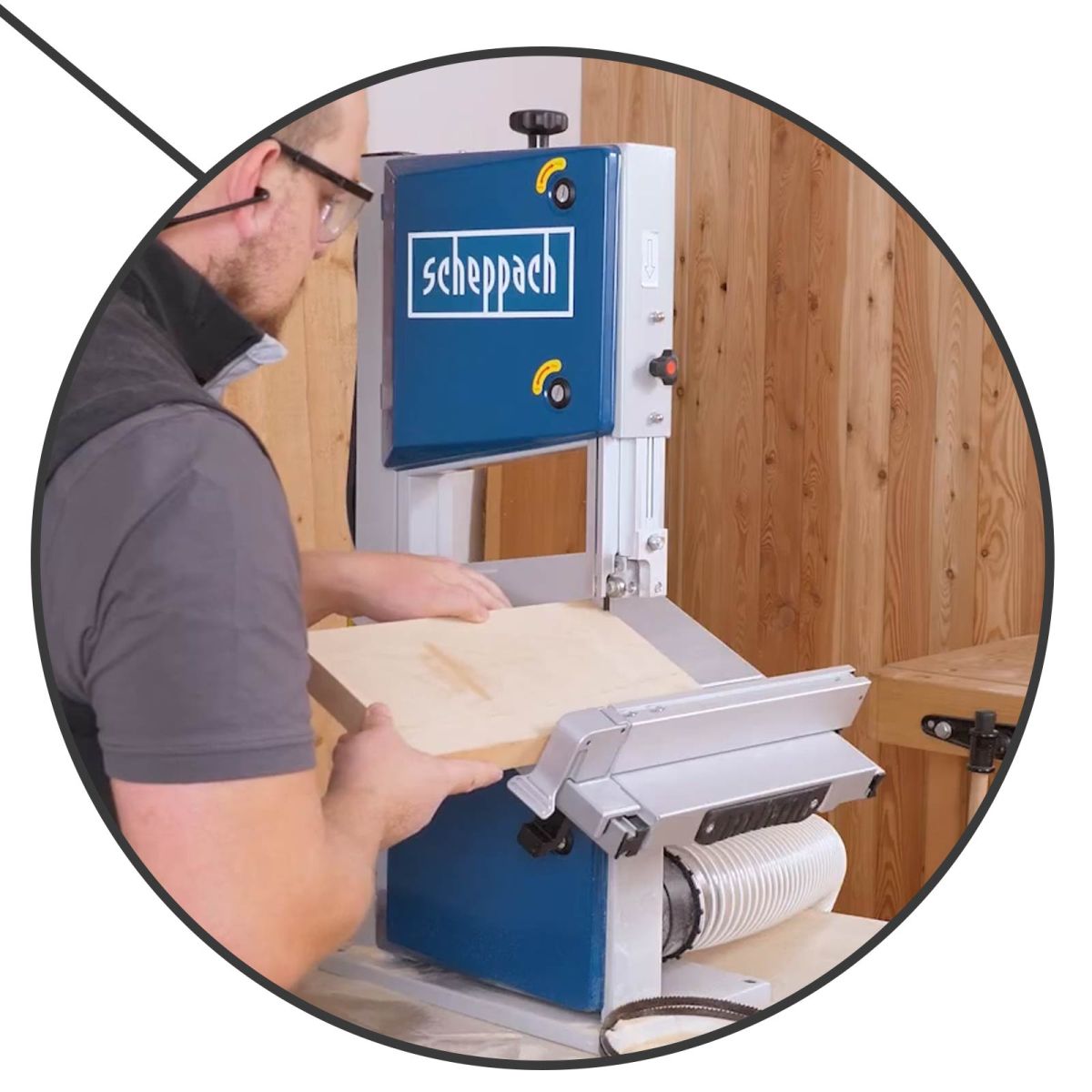 Scie à ruban d'établi HBS261 Scheppach