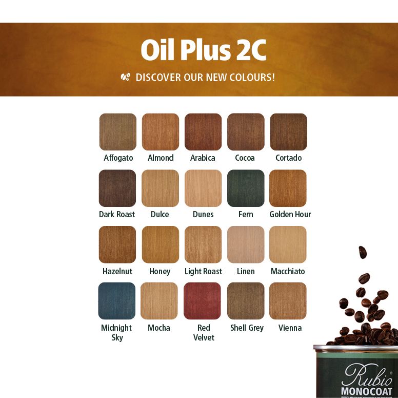 Nuancier couleurs Oil Plus 2 C Rubio